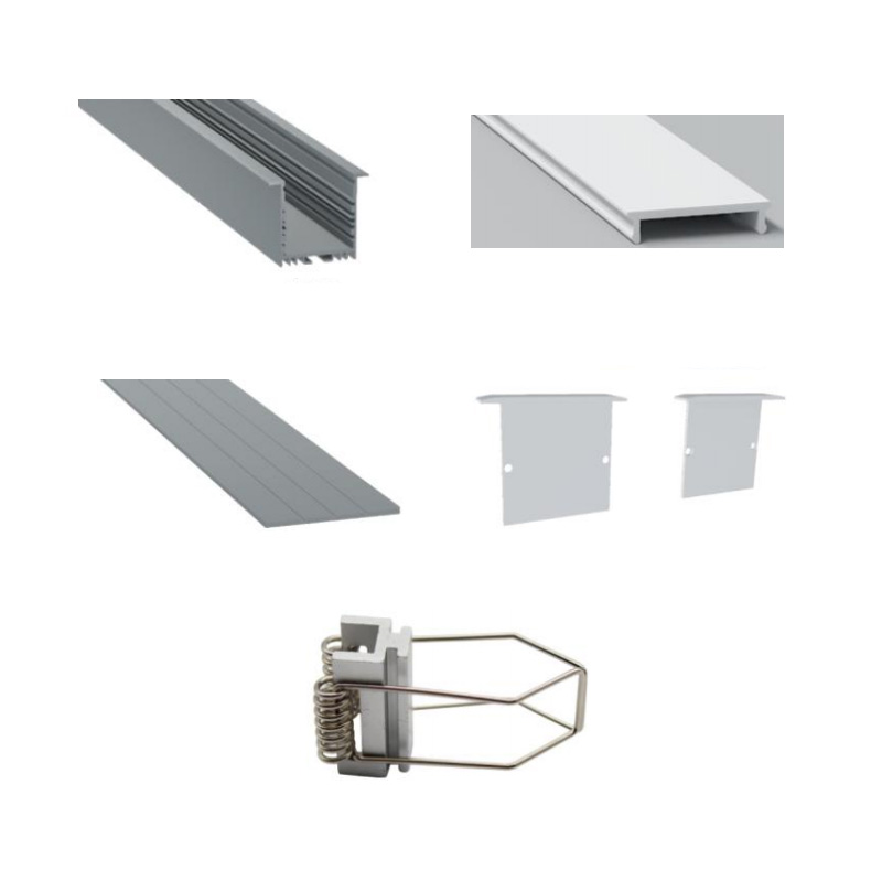 Recessed LED Light Channel For 32mm Quad Row LED Strip Lights Recessed LED Light Channel For 32mm Quad Row LED Strip Lights